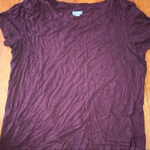 Aerie maroon crop T-shirt. Size small.